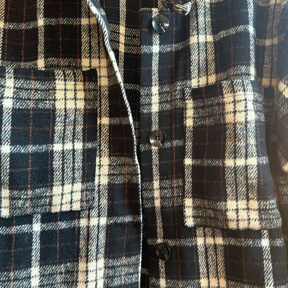 Plaid Button-Up Jacket - Picture 5 of 9